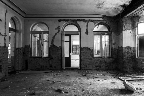 URBEX | Jánské Koupele | Taneční sál - Vchod